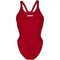 Arena Team Tech Solid Swimsuit Rood FR 34 Vrouw