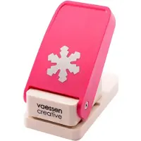 Vaessen creative Heavy-Duty Pons - Figuurpons - Sneeuwvlok - Ø 3,75 cm