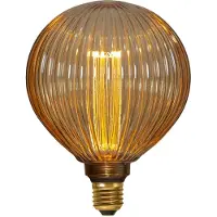 Star Trading LED bol G125 NGC Stripe E27 1W 1800K barnsteen