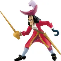 BULLYLAND Figurine Kapitein Haak - BULLY - Peter Pan Disney - 10 cm - Unisex - Roze