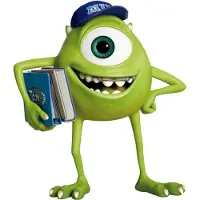 BULLYLAND 12582 – Speelfiguur Disney Monsters, Inc. met Mike Wazowski – levensecht en detailrijk vormgegeven – ideaal als taartfiguur, verzamelobject of vrolijk cadeautje voor kinderen vanaf 3 jaar