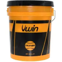 Uwin Trainer Tennis Balls Bucket Oranje 60 Balls
