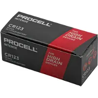 Duracell Procell CR123 lithiumbatterijen, 10 stuks