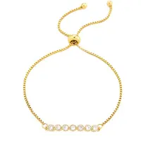 Victorious Dames Armband - Goud - Model: Zirkonia