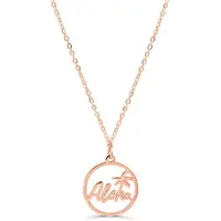 Victorious Dames Ketting Roségoudkleurig – Aloha Hawaii - Rosé verguld – 45cm