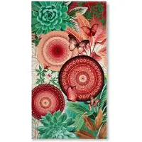 Hip strandlaken mandala's, bladeren en vlinders Multi - 100% katoen velours - 100 x 180 cm