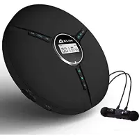 KLIM Discman - Draagbare CD-speler met een ingebouwde batterij, inclusief KLIM Fusion oortelefoon - Zwart