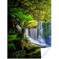 PosterMonkey Poster Jungle - Waterval - Australië - Planten - Natuur - 120x160 cm XXL - Kerstversiering - Kerstdecoratie voor binnen - Kerstmis - Poster Jongenskamer - Poster Kinderkamer Jongen