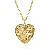Victorious Dames Ketting – Goudkleurig Hart – Goudkleurig – Uitklapbaar – 50cm