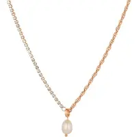 Victorious Dames Ketting - Rosé Goud - Model: Parel Shine