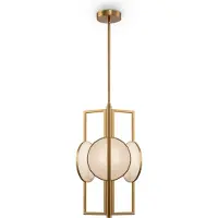 Maytoni Hanglamp Marmo, dimbaar, messing / goud, Woon-/ Eetkamer, metaal, Modern, hanglamp