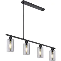 Globo Hanglamp Hadera met smoke glas