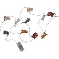 Star Trading LED lichtketting Forest Friends, 10 houten figuren