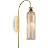 Maytoni Wandlamp Antic, messing / goud, Woon-/ Eetkamer, Glas, Modern, wandlamp