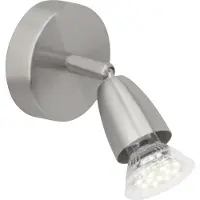 Brilliant LED Wandlamp AMALFI | Eenvoudige wandlamp met verstelbare kop | Lamp kan worden vervangen, geschikt voor | GU10 lampen | Metaal