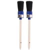 Kinzo Set van 2x Ronde verfkwast D 3 x 24 cm - Verfkwasten