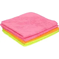 Sorbo 5x Sorbo microvezel huishoud/schoonmaakdoek gekleurd 35 x 35 cm - Vaatdoekjes