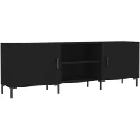 vidaXL Tv-meubel 150x30x50 cm bewerkt hout zwart