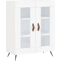 vidaXL Dressoir 69,5x34x90 cm bewerkt hout wit