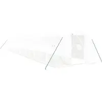 vidaXL Tuinkas met stalen frame 54 m² 18x3x2 m wit