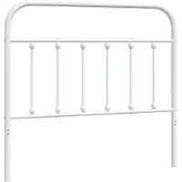 vidaXL Vervangend hoofdbord metaal wit 107 cm
