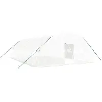 vidaXL Tuinkas met stalen frame 60 m² 10x6x2,85 m wit