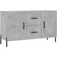vidaXL Dressoir 100x36x60 cm bewerkt hout betongrijs