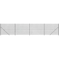 vidaXL Gaashek met flens 1,6x10 m antracietkleurig