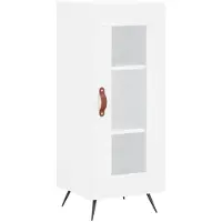 vidaXL Dressoir 34,5x34x90 cm bewerkt hout wit