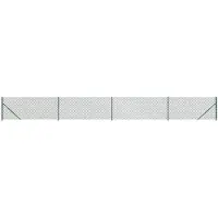 vidaXL Gaashek met grondanker, groen, 0,8 x 10 meter
