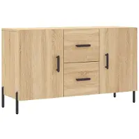 vidaXL Dressoir Sonoma-eikenhout, 100x36x60 cm, houtvezel