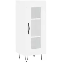 vidaXL Dressoir 34,5x34x90 cm bewerkt hout wit