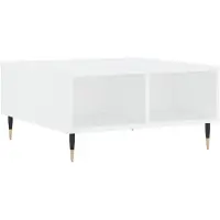 vidaXL Salontafel, wit, 60x60x30 cm, houtvezel