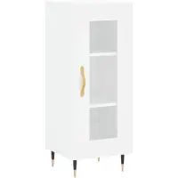 vidaXL Dressoir 34,5x34x90 cm bewerkt hout wit
