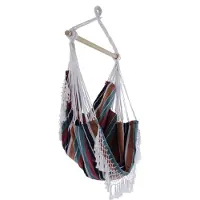 VIVERE Braziliaanse hangstoel Kleur: wit/donkerblauw/...