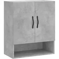 vidaXL Wandkast 60x31x70 cm bewerkt hout betongrijs