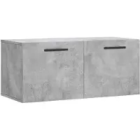 vidaXL Wandkast 80x36,5x35 cm bewerkt hout betongrijs
