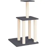 vidaXL Kattenmeubel met sisal krabpalen 85,5 cm donkergrijs