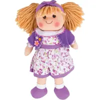 Bigjigs Toys , Laura, stoffen pop, 34 cm