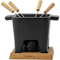 Boska Fondueset Nero L Black / Brown / Silver