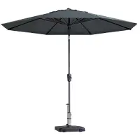Madison Parasol Paros Luxe Auto Tilt Grey Grade 6 (300 x 300 cm)