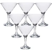 Pasabahce Cocktail/martini glazen - Set van 6x stuks - transparant - 190 ml - Cocktailglazen