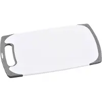 Merkloos 1x Rechthoekige witte kunststof snijplanken 24 x 40 cm - Snijplanken