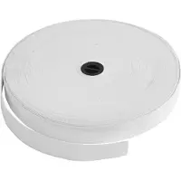 Rayher Hobby Wit elastiek band 20 mm dik - 25 meter - Cadeaupapier