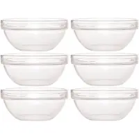 Luminarc 6x Schaaltje/kommetje van glas 17 cm - Serveerschalen