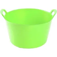 Forte Plastics Set van 2x stuks flexibele opbergmanden/emmers groen 56 liter - Wasmanden