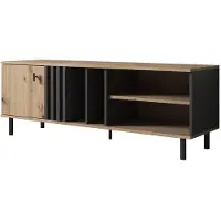 Meubella Tv-Meubel eiken grijs industrieel 138x40x49