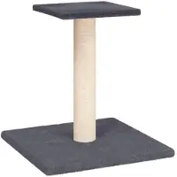 vidaXL Krabpaal met platform 38 cm donkergrijs