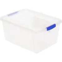 Forte Plastics Plasticforte Opbergbox met deksel - 4 liter - transparant - kunststof - Opbergbox