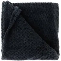 Unique living plaid/deken Sep - zwart - polyester - 150 x 200 cm - Plaids